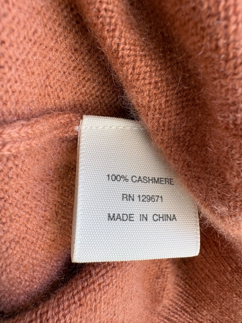 NakedCashmere Rust Sweater with Ribbed Neckline - Picture 7 of 12